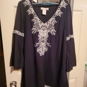 Flying tomato Black Lace Western Dress